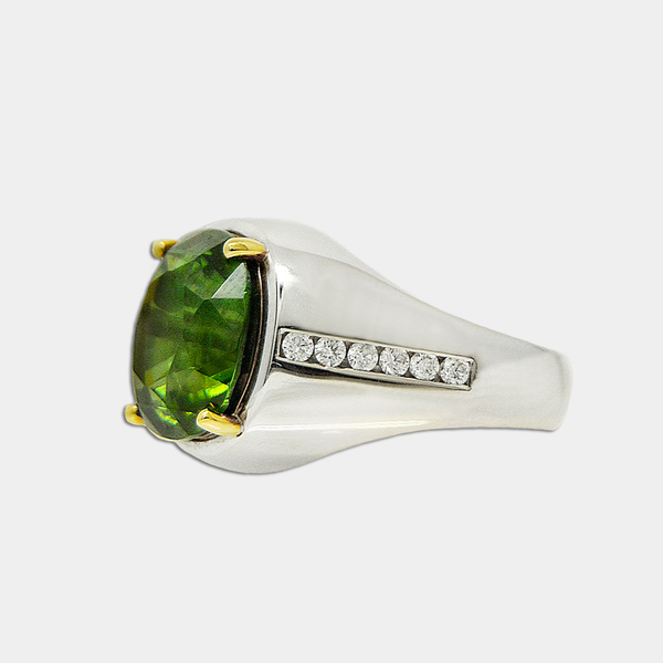 Green Zircon Ring