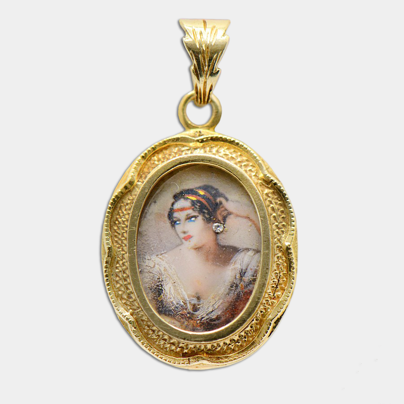 Portrait of A Lady Pendant