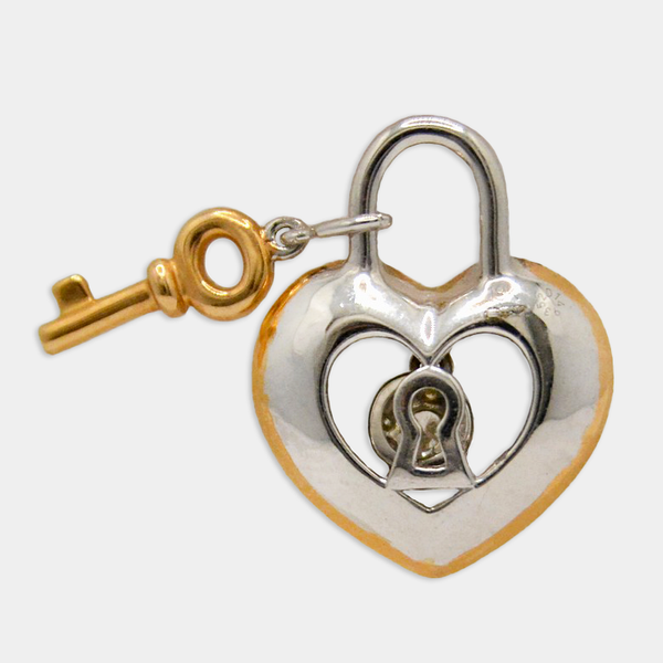 Heart Lock & Key Pendant