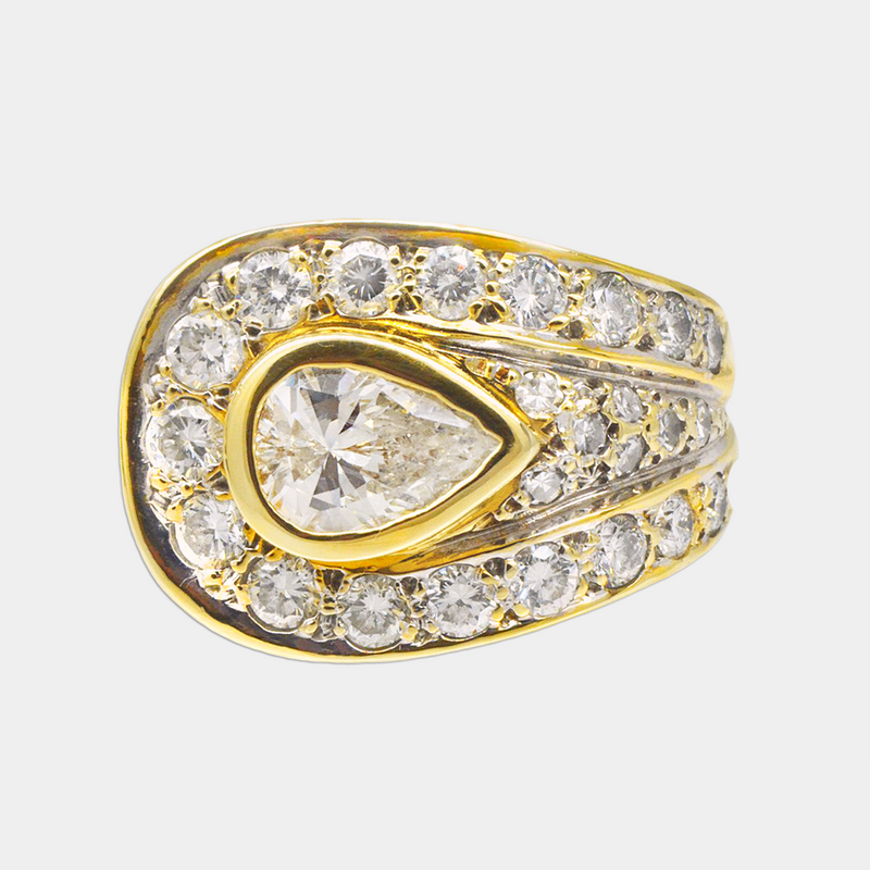 Pear Diamond Ring