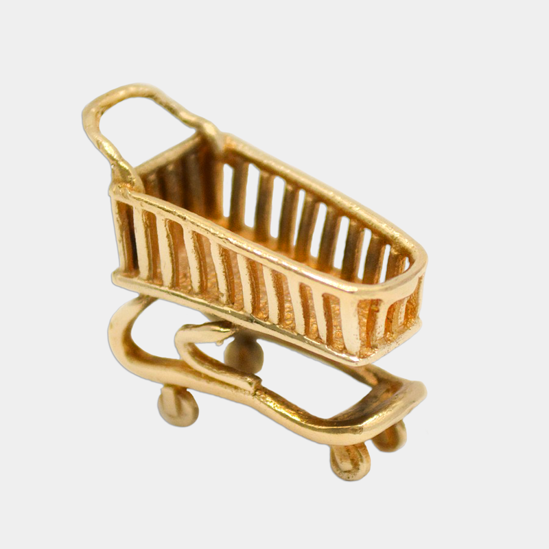 Shopping Cart Charm