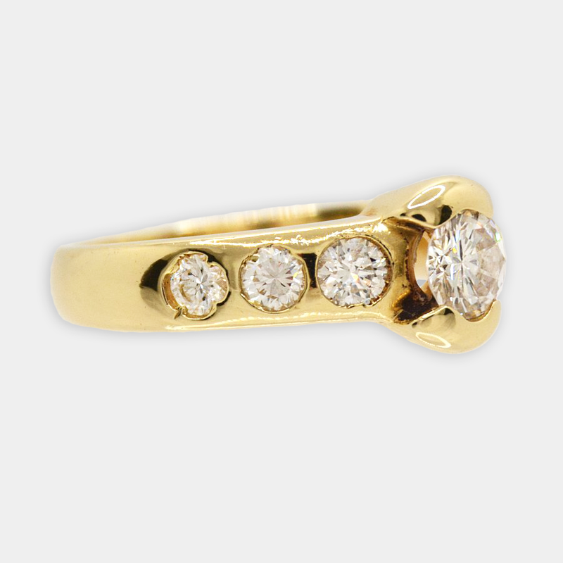 Studded Diamond Ring