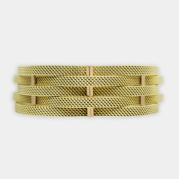 Vintage Wavy Gold Bracelet